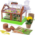 Kids Gardening Plant Growing Kit-Kid Plant Growing Greenhouse Set with Upgraded Irrigation & Light-Perfect Garden Plant for Boys and Girls