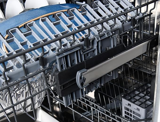 Kenmore Elite 24" Built-In Dishwasher - UltraWash Plus, TurboDry, QuietWash, SmartWash, TurboFlex Third Rack & Reach-Thru Handle - 15 Place Settings - 42 DBA - ENERGY STAR Certified - Black