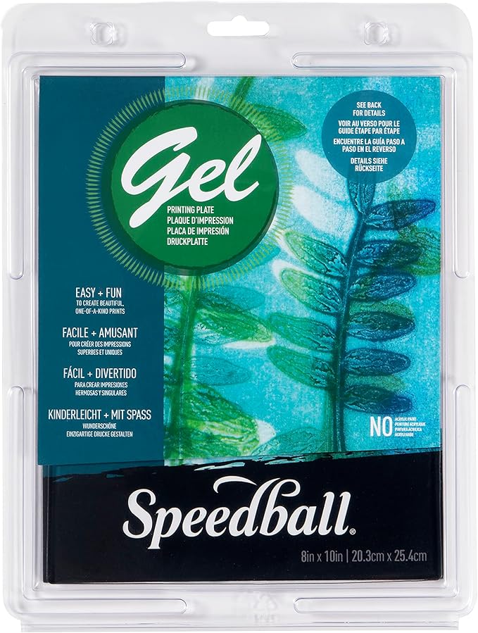 Speedball Gel Printing Plates, 8" x 10", for Block Monoprinting