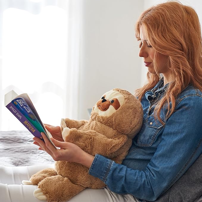 ODOXIA Big Weighted Animals for Anxiety 5lb Sloth | Stuffed Weighted Plush for Kids, Adults | Weighted Stuffed Animals | Weighted Plushies | Weighted Plushie