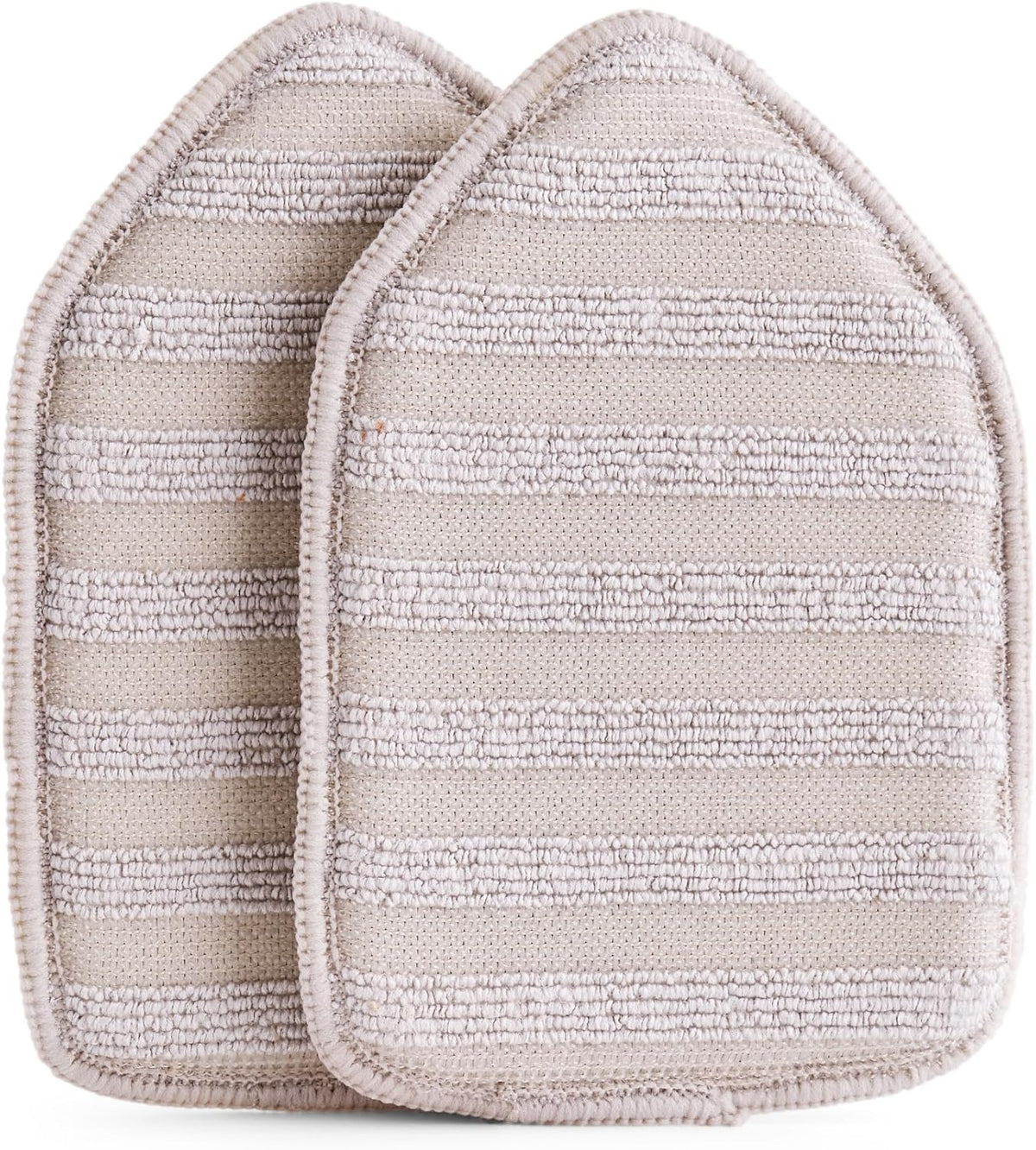 Replacement Microfiber Pad for Moku Home Extendable Tub Tile Shower Scrubber for Cleaning Non-Scratch (2X Microfiber Pads Gray)