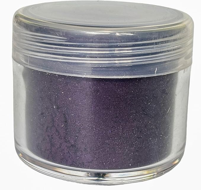 Premium Diamond Mica Powder Pigment- for Epoxy, Resin, Soap, Paint, Woodworking, Acrylic Pouring, Bath Bombs, Fishing Lures - DIY Arts and Crafts Additive (Dark Purple)