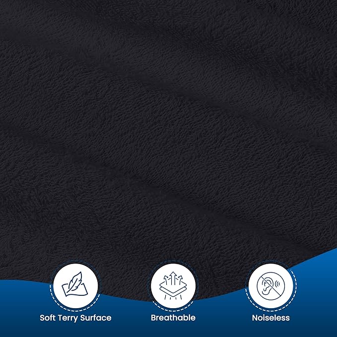 Utopia Bedding Waterproof Mattress Protector Full Size, Premium Terry Mattress Cover 200 GSM, Breathable, Fitted Style with Stretchable Pockets (Black)