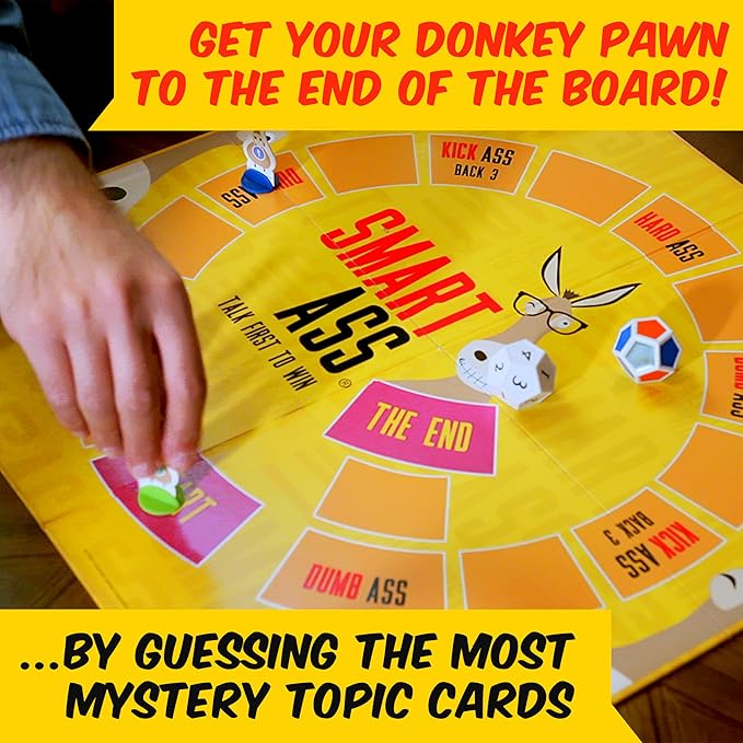 University Games, Smart Ass Trivia The Ultimate Who, What, Where Party Game , for Families and Adults Ages 12 and Up and 2 to 6 Players