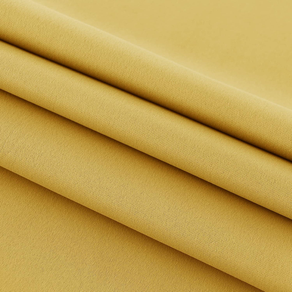 DWCN French Door Curtains – Rod Pocket Thermal Blackout Curtain for Window/Patio Doors/Doorways/Classroom/Kitchen for Privacy, 23W by 72L Inches, 1 Panel with Tieback, Yellow