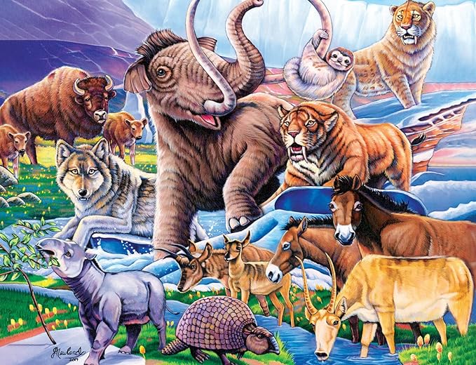 MasterPieces 100 Piece Family Jigsaw Puzzle for Kids - Ice Age Friends - 14" x 19"