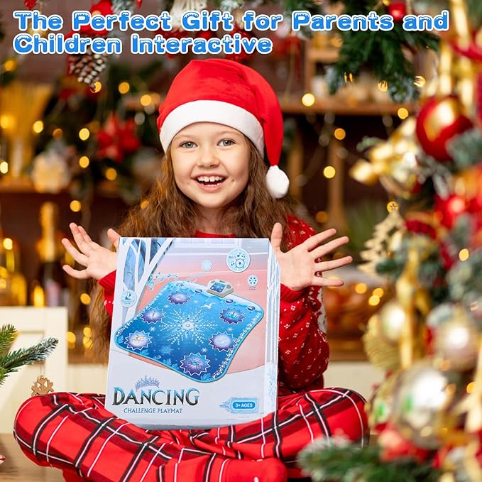 Frozen Toys Dance Mat for Girls - Electronic Dance Mat with Wireless Bluetooth for Children,Light Up LED Kids Musical Mat, Dance Floor Mat,Birthday Xmas Gifts for 3 5 7 9 10+ Year Old Girls Boys