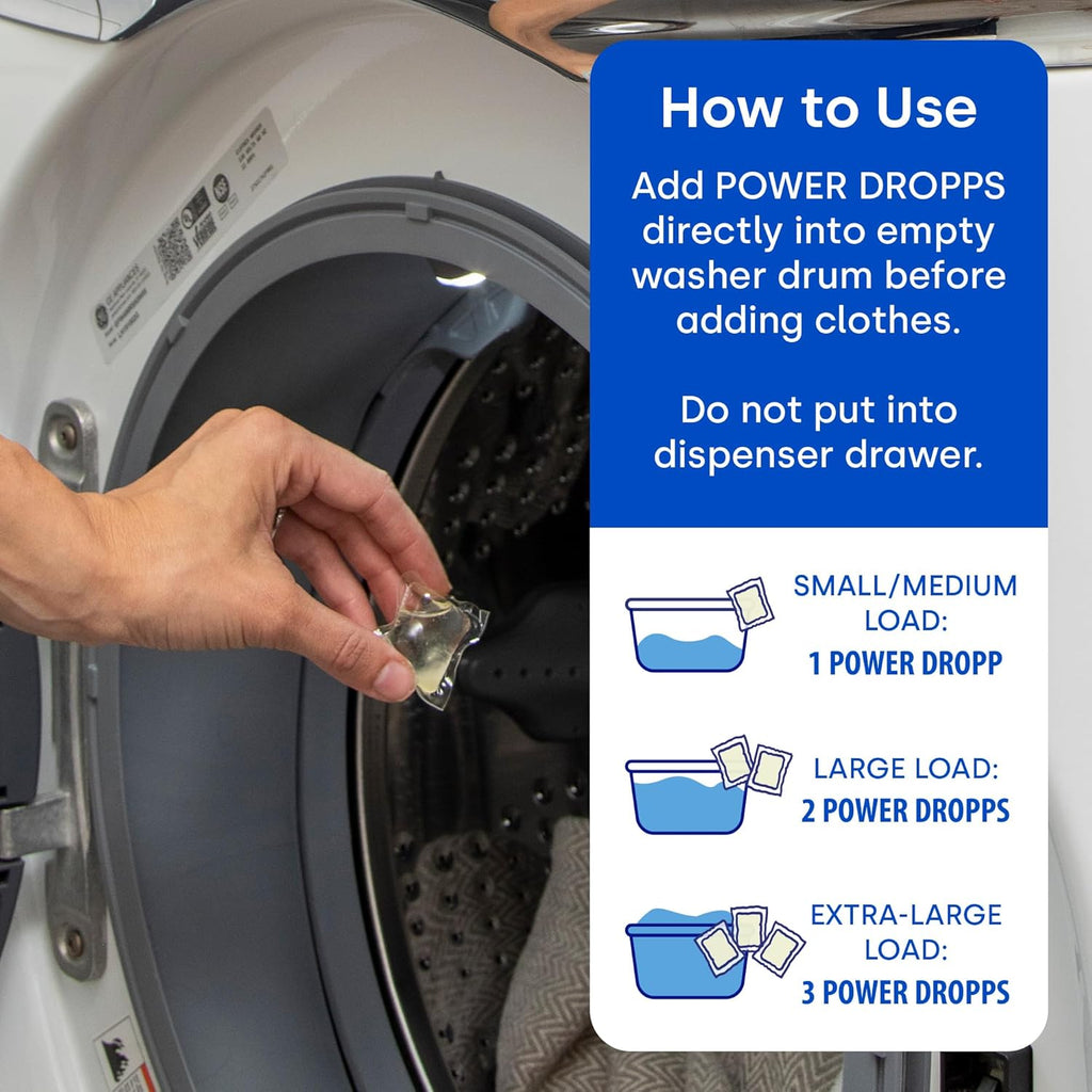 Dropps Sensitive Skin Laundry Detergent Pods, Unscented (160 Count) - Dermatologist Tested Laundry Pods - HE Compatible Laundry Supplies for Clean Clothes, Vegan & Dye-Free