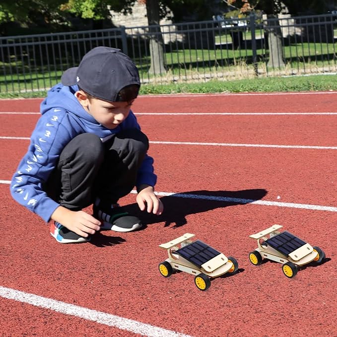 STEM Kits for Kids Ages 8-10-12-14, Stem Toys for Boys Age 8-12, Science Projects, Solar Car Building Kits, Activities Engineering Kit, Gifts for 8 9 10 11 12 Year Old Boys