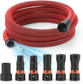 Klabb 10 Feet Dust Collection Hose Kit for Home and Shop Vacuums System with 6 Adapters of Woodworking Power Tool and Sander,Compatible with Multi-Brands Power Tool Adapter Set for Dust Collection