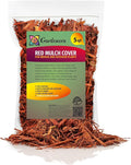 Premium Red Mulch by Gardenera - Beautify Your Garden and Support Plant Health - 5 QUARTS