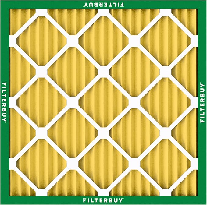 Filterbuy 14x14x1 Air Filter MERV 11 Superior Pet & Allergy Defense (12-Pack), Electrostatic Pleated HVAC AC Furnace Filters Replacement, Made in USA (Actual Size: 13.75 x 13.75 x 0.75)