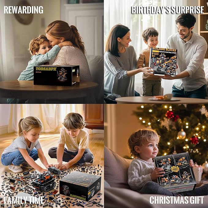 STEM Building Toys for Kids 6-14, 5in1 STEM Robot Building Kit for Kid, Remote & APP Controlled Tank Bulldozer Robot Building Blocks Set Birthday Xmas Gifts Ideas for Boys Girls (689PCS)