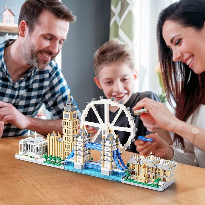 London Skyline Architecture Miniature Building Block Set, Architecture Series Model Toy, Present for Adults and Children (3430 Pieces)