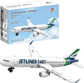 Apostrophe Games Commercial Jetliner Building Block Set - 133 Pcs, Ages 10+ Airplane Model Toy