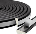 9.8 Ft Weather Stripping Seal Strip for Doors/Windows,Soundproofing Window Insulation Draft Stopper for Winter, Selfadhesive Foam Weather Strip for Door Frame,Door Gap Filler Noise Blocker(Black)