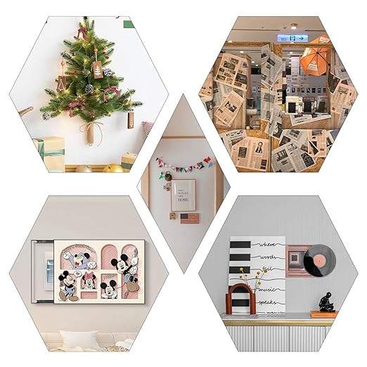 LMJIA Heavy Duty Double Sided Tape, Clear Reusable Mounting Tape Picture Hanging Adhesive Tape Removable Wall Tape Adhesive Poster Tape (100PC, Rectangular-inch*0.7inch)