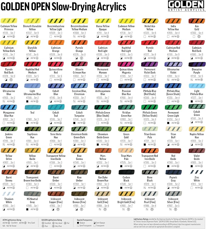 OPEN Slow-Drying Acrylics by GOLDEN, Ultramarine Violet, 2 fl oz. tube, Professional Acrylic Paint, Semi-Transparent