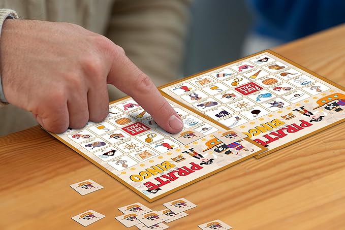 Pirate Party Game - Bingo Cards for Adults, 24 Players