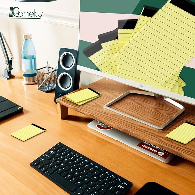 Small Note Pads 3x5 Notepad, 30 Pack 3x5 Yellow Notepads College Ruled Small Scratch Memo Pads, Perforated 3 x 5'' Small Writing Note Pad of Paper, Pocket Size Lined Pads Narrow Ruled Small Notebook