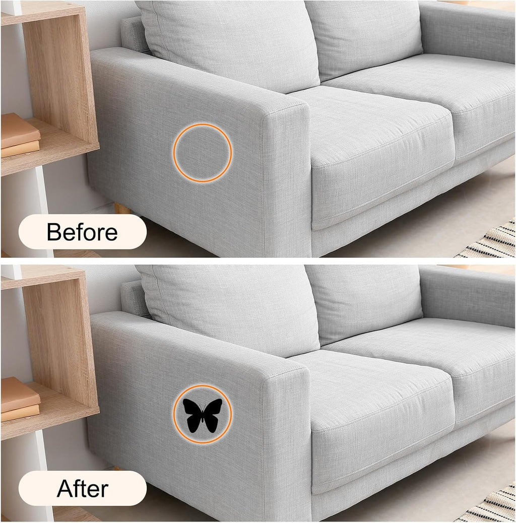 Repair Patches Repair Tape Self-Adhesive DIY Repair Patch Linen Gear Patch for Sofa, Furniture, Chair, Clothing,Tents,35x79 Inch,Deep Grey