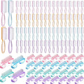 Patelai 48 Pcs Handle Grip Nail Brush Bulk Colorful Nail Scrubber Cleaner Fingernail Brushes Hand Toes Scrub Cleaning Brushes Pedicure Scrubbing Tool for Men and Women, Multicolor Brush
