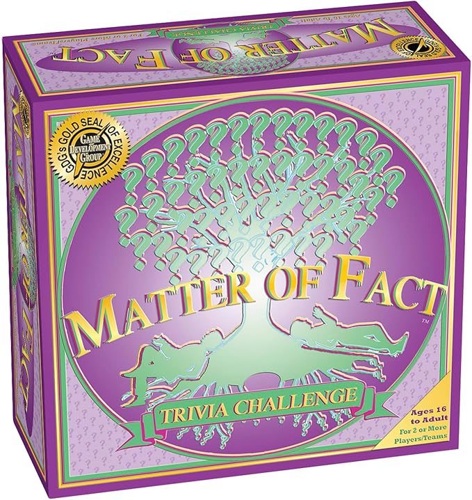 Matter of Fact — Fast-Paced, Rapid-Fire Trivia Challenge with Quirky Categories — Adult & Family Game Night Fun