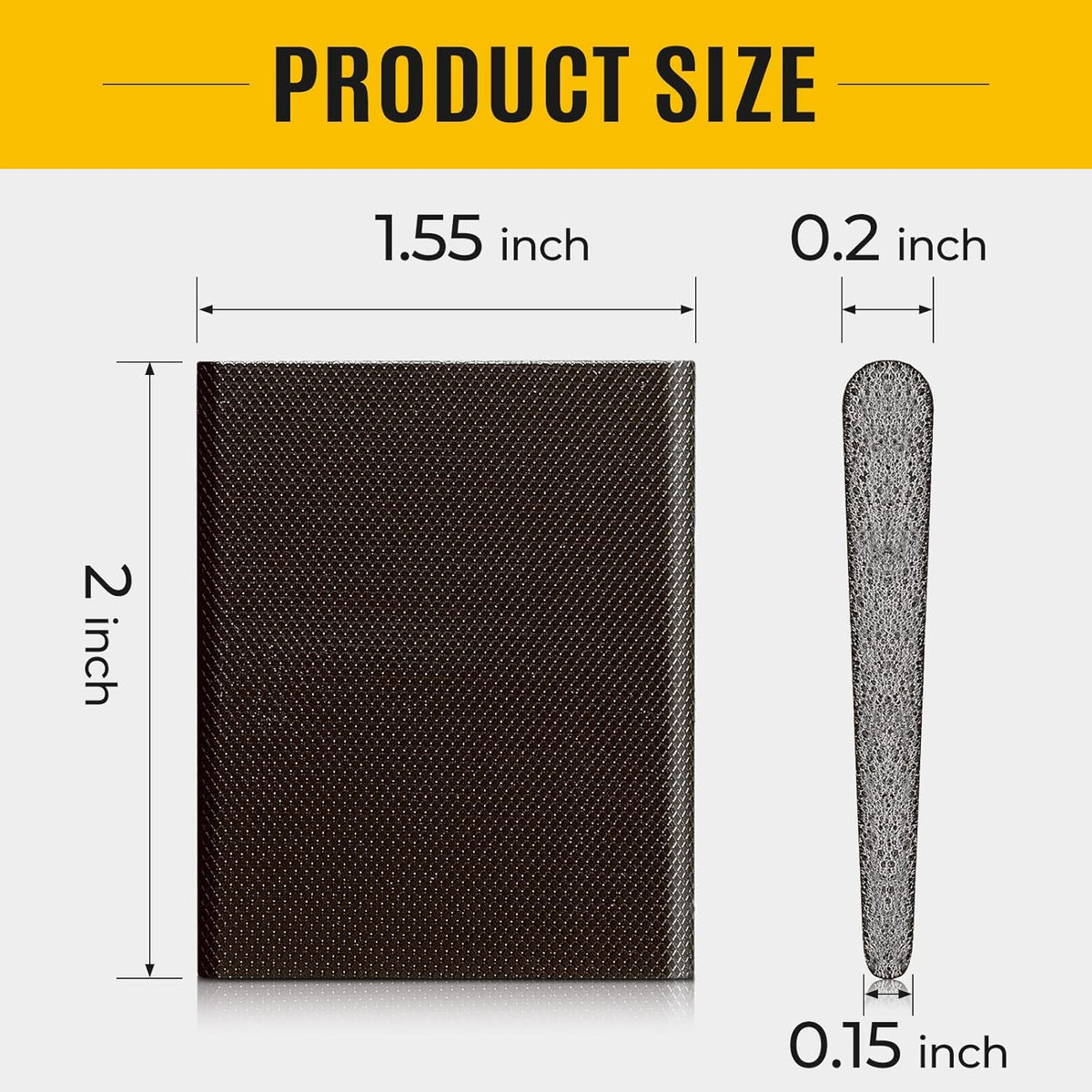 Zonon 32 Pieces Door Corner Seal Weatherstripping Exterior Door Frame Seal Draft Stopper Adhesive Corner Pads for Weather Stripping and Draft Protection (Brown)