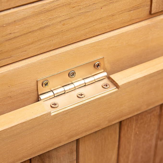 Cambridge Casual AM-370218T Arie Storage Box, Natural Teak