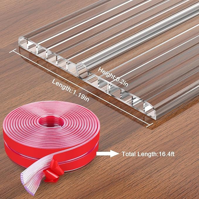 Baby Proofing 16.4ft Long (1.19" Wide) Corner Protector Baby Corner Guards Furniture Corner & Edge Safety Bumpers Clear Baby Proofing Bumper Cushion for Table Furniture Sharp Corners