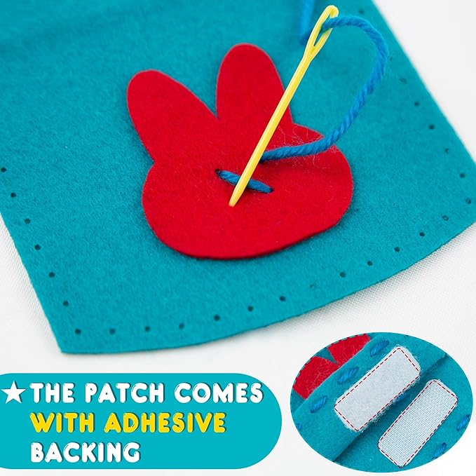 IROLEHOME Sew Your Own Purses 6 Pcs Sewing Kit for Kids Sewing Bag for Beginners, Birthday Gifts for Girls Boys