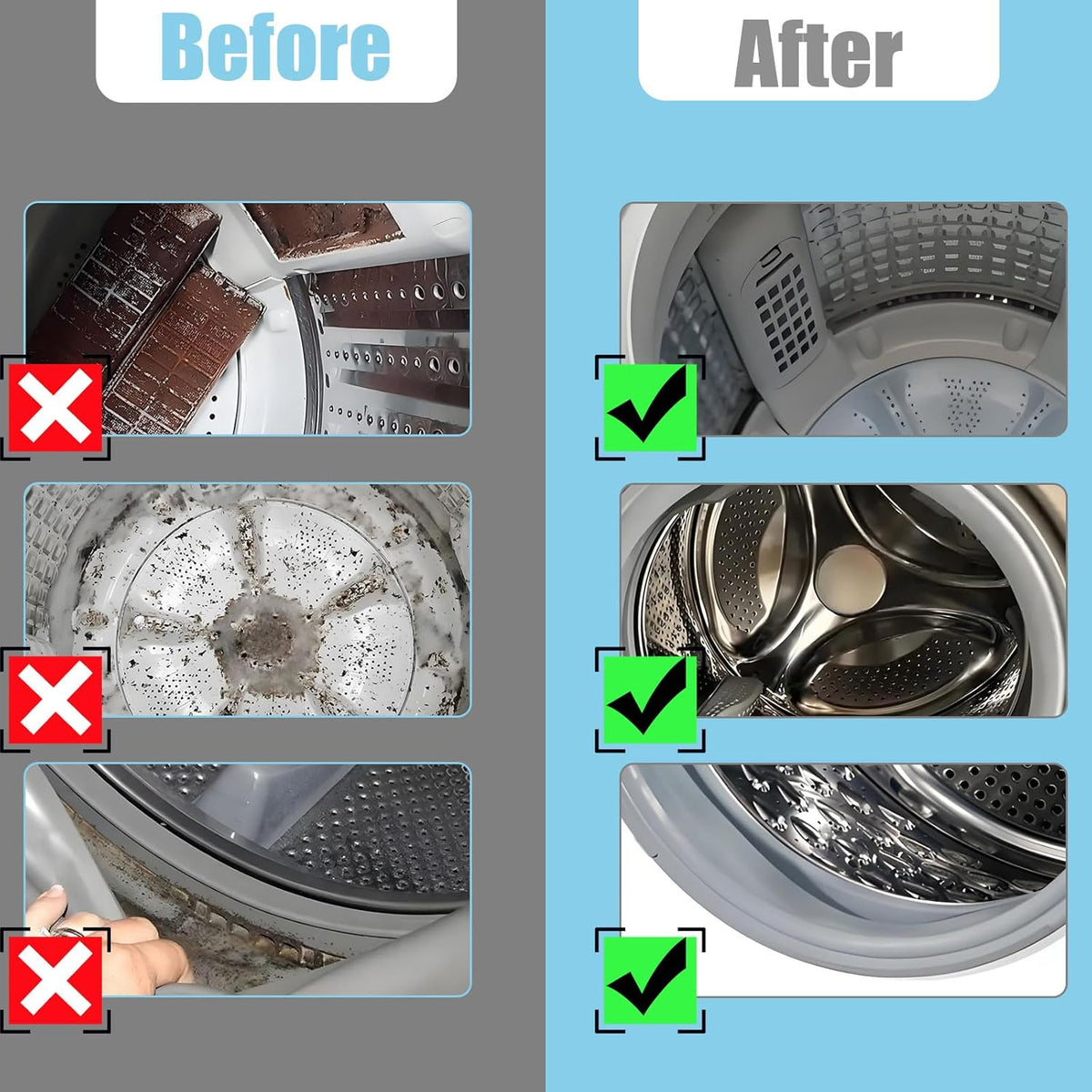 Washing Machine Cleaning Brush,Dryer Cleaning Brush,Crevice Brush for Bathroom, Shower & Kitchen - Scrub Brushes with Long Handle,Household Cleaning Tools Tile, Bathtub, Sink, Grout Cleaning Brushes