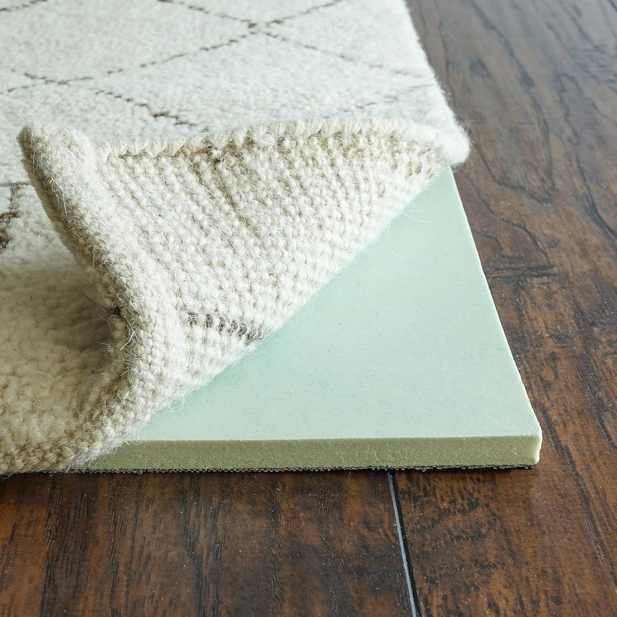 RUGPADUSA - Cloud Comfort Memory Foam - 4'9" x 7'9" - 7/16" Thick - Luxurious Cushioned Rug Pad - Water Resistant