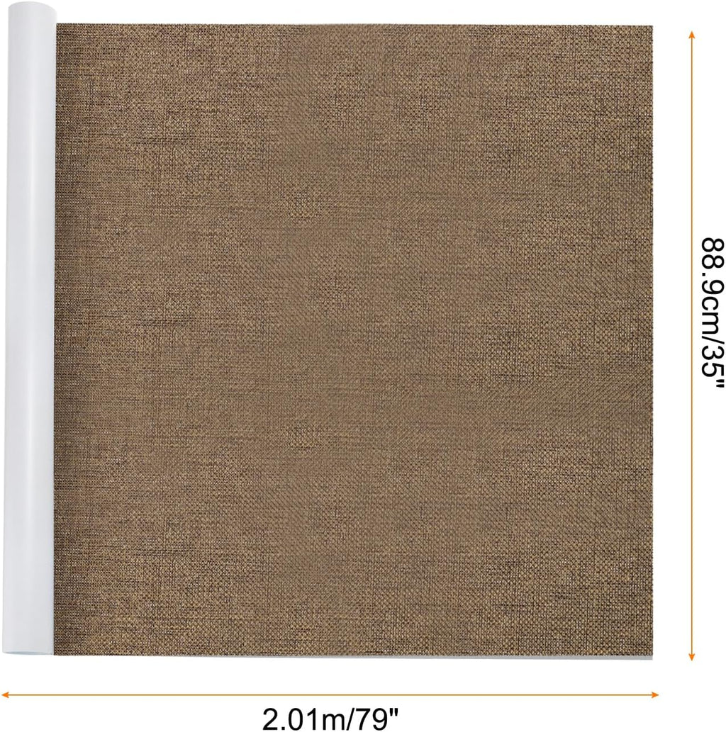 Repair Patches Repair Tape Self-Adhesive DIY Repair Patch Linen Gear Patch for Sofa, Furniture, Chair, Clothing,Tents,35x79 Inch,Brown
