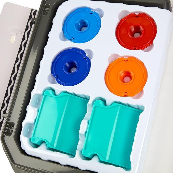Crayola Colourwhirls Battle Arena Art Game, DIY Gyro Spin Art Toy, 4 Battling Spinning Top Toys, Birthday, Holiday for Kids, Ages 6+