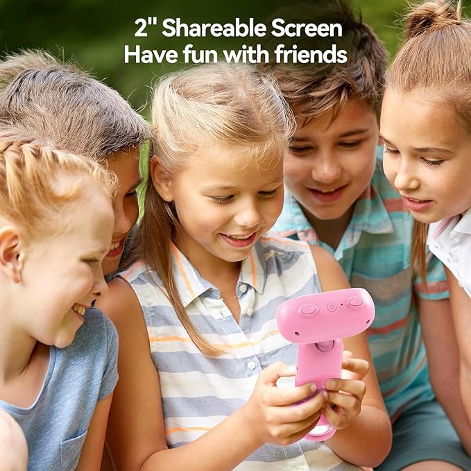 TOMLOV P30 Microscope for Kids, Portable 1000X 2'' LCD Digital Microscope for Slides, HD Camera & Video, Pocket Magnifying Glass with Light, Handheld Magnifier for Home Science Education, Mini Scope