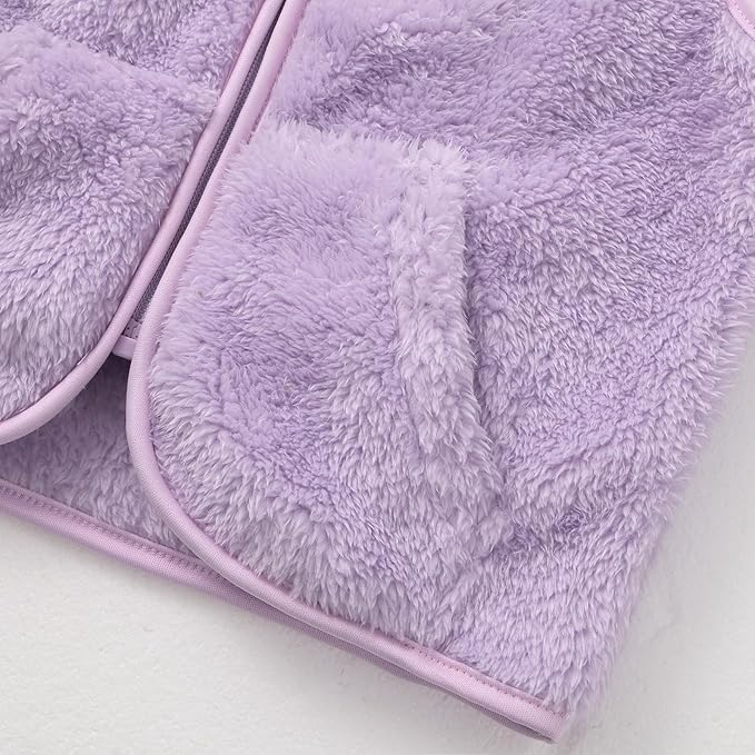 Baby Boys Girls Fleece Vest Zip Up Cute Bear Jackets Fuzzy Fall Winter Warm Clothes Newborn Outwear for Toddler Infant