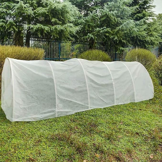 Agfabric Plant Covers Freeze Protection 7'x25' 0.9oz Floating Row Cover Garden Plant Cover Freeze Cloths for Plants Winter Frost Season Extension,White
