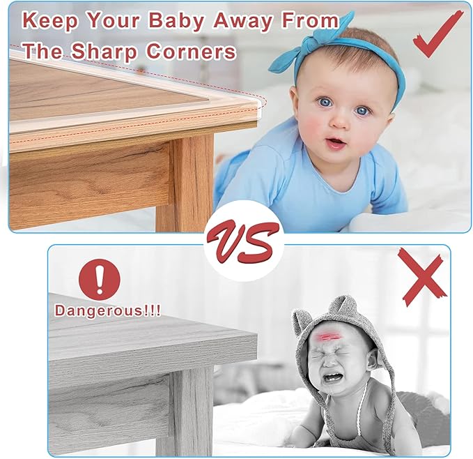 Corner Protectors Baby Proofing,Clear Corner Protector,Soft Edge Protector 32.8ft(10M) Corner Guards Furniture Corner&Edge Safety Bumpers with Upgraded Strong Adhesive for Furniture&Sharp Corners