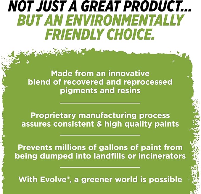 EVOLVE Paint & Primer: Environment-friendly, Low Sheen with One-coat Coverage for Interior & Exterior surfaces (Autumn Brown, 5-Gallon)