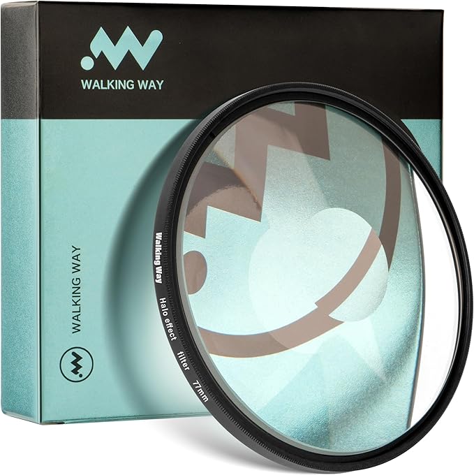 Walking Way 52MM Whirlpool Camera Effects Filter, Tunnel Vision Spiral Halo Prism Lens Filter with Vortex and Circular Halo Frame Effect for Camera Lens