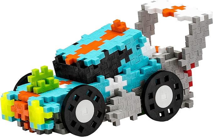 PLUS PLUS - GO! Street Racing Super Set - 900 Pieces - Model Vehicle Building Stem/Steam Toy, Interlocking Mini Puzzle Blocks for Kids