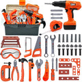 Kids Tool Set – 48 Piece Toddler Tool Set with Electronic Toy Drill& Tool Box,Pretend Play Kids Toys,Construction Kits Toys for Kids Ages 3 4 5 Years Old, Toddler Boy