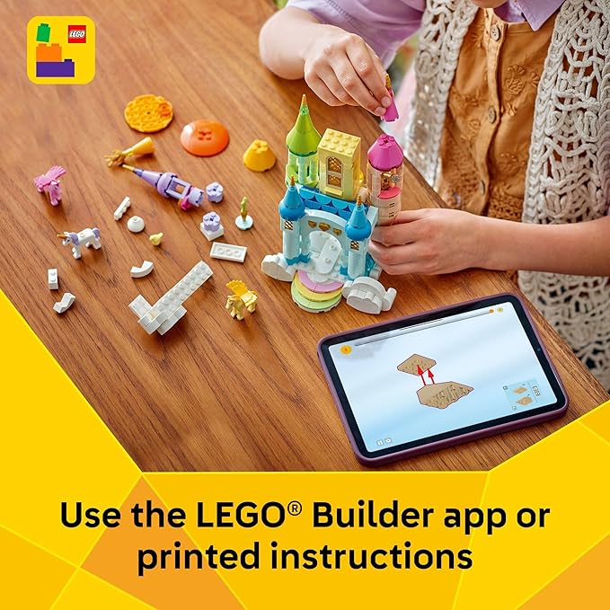 LEGO Creator 3 in 1 Unicorn Castle Building Toy for Kids - Unicorn Toy Trio for Girls & Boys, Ages 8+ - Build 3 Pretend Play Toys with 1 Set of Building Blocks - Gift Idea for Birthdays - 31175