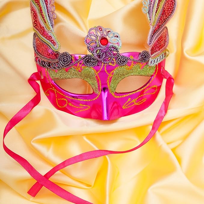 LIUYAXI Hot Pink Double Faced Satin Ribbon, 3/8" X Continuous 25 Yards, Ribbons Perfect for Gift Wrapping Bows Bouquet Wedding Decor DIY Craft and More