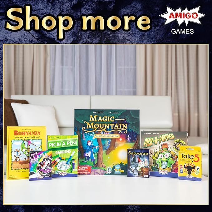 AMIGO Games Saboteur Strategy Card Game – The Adventurous Gold Mining Game Following Your Dwarves Through The Tunnels – Simple to Learn & Perfect for Family Game Night – Kids & Adults Ages 8+