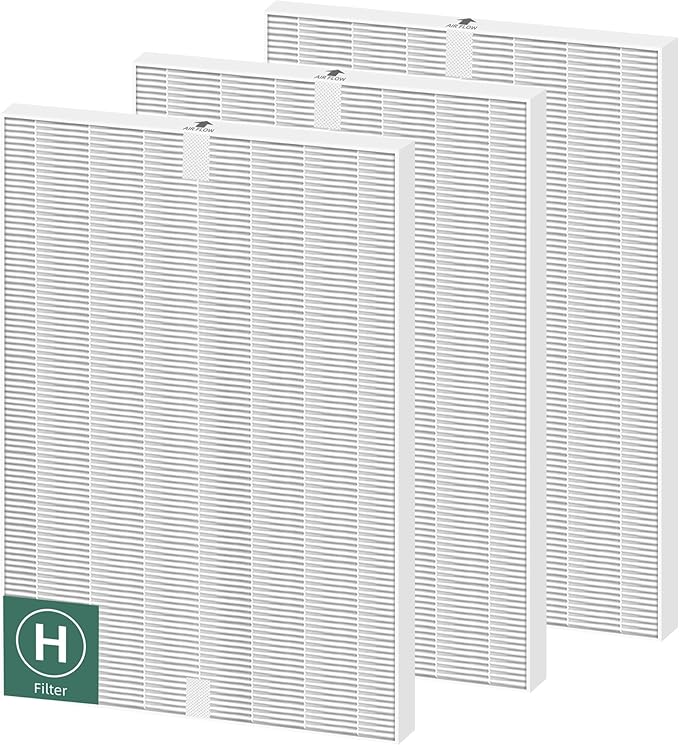 5500-2 Air Purifier Filter Replacement for Winix Plasmawave Air Purifier 5500-2 5300-2 6300-2 C535 AM80 AM90,3 Pack H13 Grade True HEPA Filter,Replace 116130 Filter H