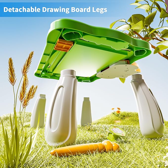 NIPLOOW Magnetic Drawing Board with Early Educational Toy, Doodle Board Montessori Preschool Travel Toys Gifts for 3 4 5 6 Year Old Etch Sketch Erasable Writing Pad
