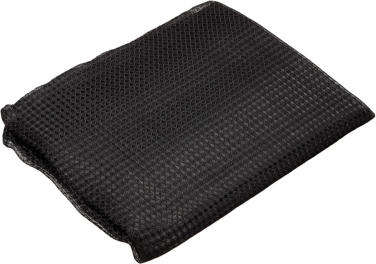 PATIKIL 47.2" x 78.7" Air Conditioner Air Filter Material, Plastic Dustproof Filtering Mesh Screen Replacement for Air Conditioning, Black