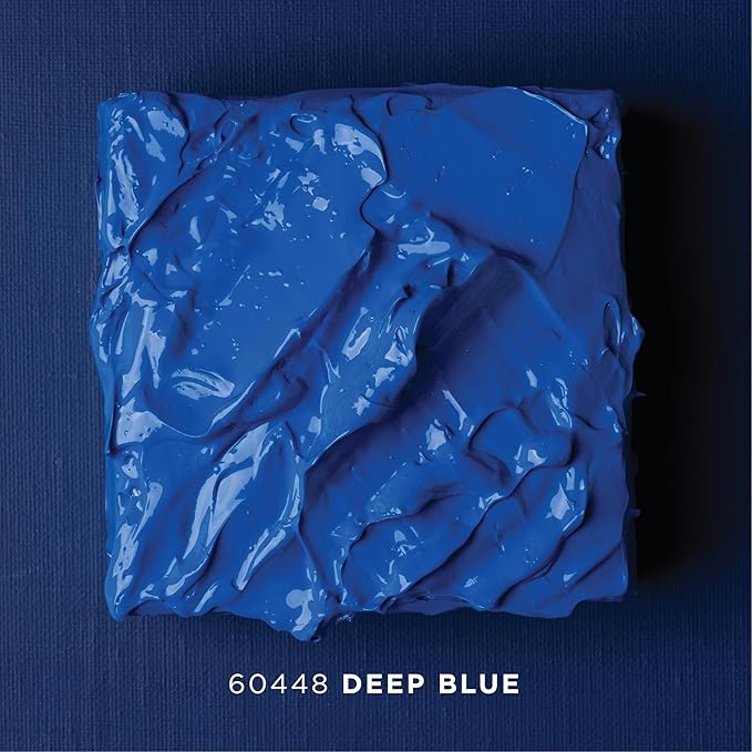 FolkArt Super Thick Acrylic Paint with a Textured Finish, Deep Blue, 4 oz